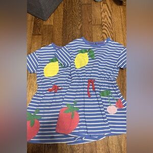 Girls Mini Boden Striped Romper (4-6)